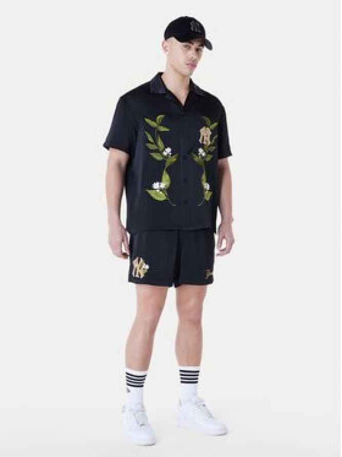 New Era Szorty sportowe New York Yankees MLB Woven 60596375 Czarny Regular Fit