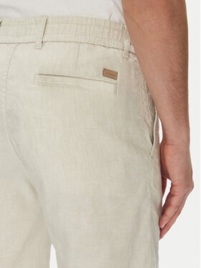 BOSS Szorty materiałowe 50536863 Beżowy Tapered Fit