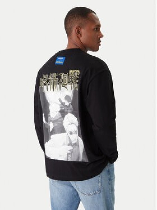 HUGO Longsleeve Nichaboso JJK 50554835 Czarny Relaxed Fit
