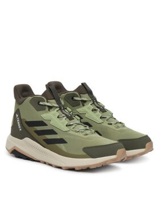 adidas Trekkingi Terrex Anylander Mid Hiking Shoes JR6596 Zielony