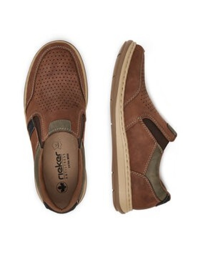 Rieker Półbuty 17371-25 Brązowy