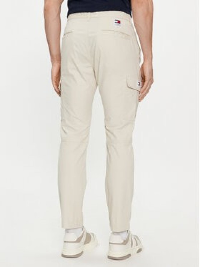Tommy Jeans Spodnie materiałowe Austin DM0DM18940 Beżowy Slim Fit
