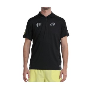 Koszulka Polo z krótkim rękawem Męska Bullpadel Liceo Czarny