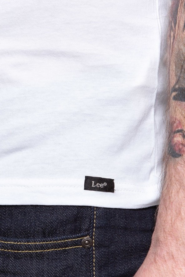 LEE T SHIRT TWIN PACK CREW WHITE L680AI12 112117004