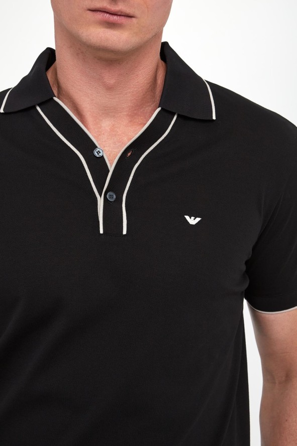Polo męskie z logo EMPORIO ARMANI