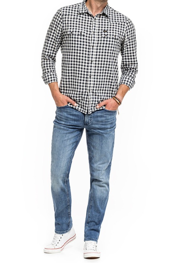 MUSTANG WASHINGTON MĘSKIE SPODNIE JEANSOWE JEANSY DENIM BLUE 1013944 5000 313