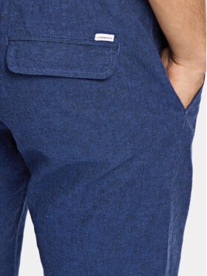 Lindbergh Szorty materiałowe 30-508003 Granatowy Relaxed Fit
