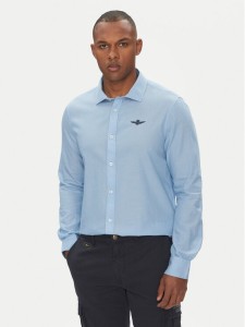 Aeronautica Militare Koszula 251CA1276CT3292 Niebieski Regular Fit
