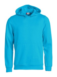 clique Basic Hoody Junior z kapturem turkusowy, mieszanka