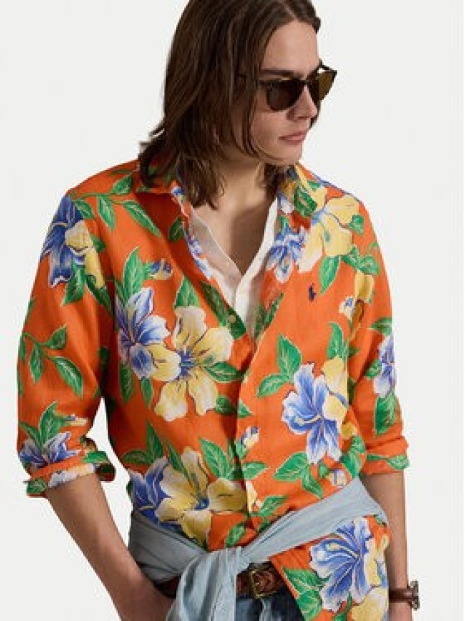 Polo Ralph Lauren Koszula 710B14226001 Pomarańczowy Classic Fit