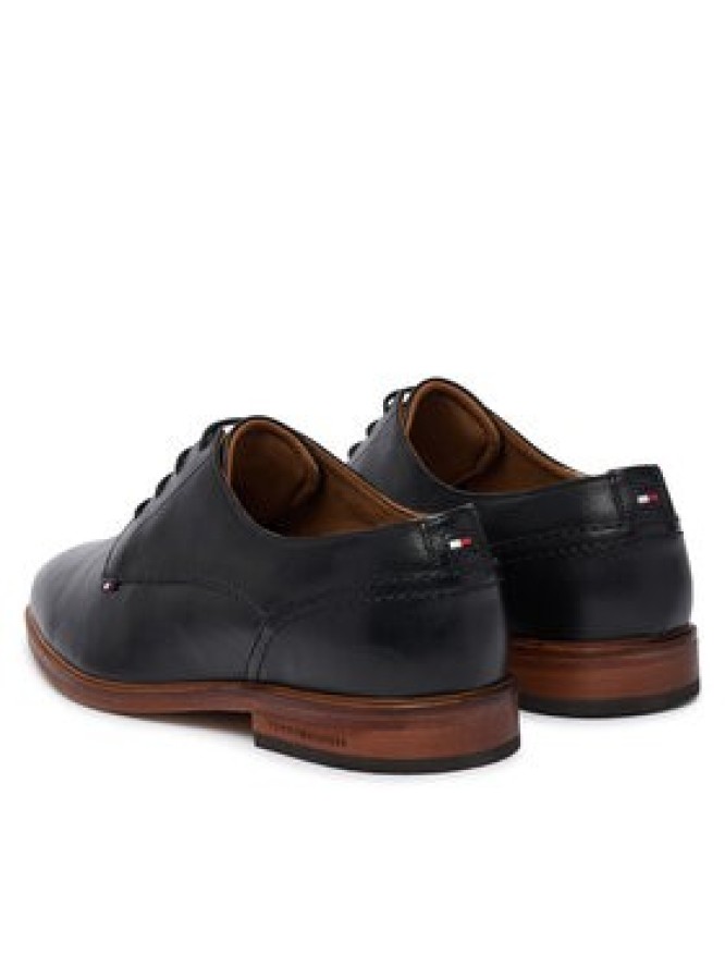 Tommy Hilfiger Półbuty Hilfiger Leather Dress Shoe FM0FM05777 Czarny