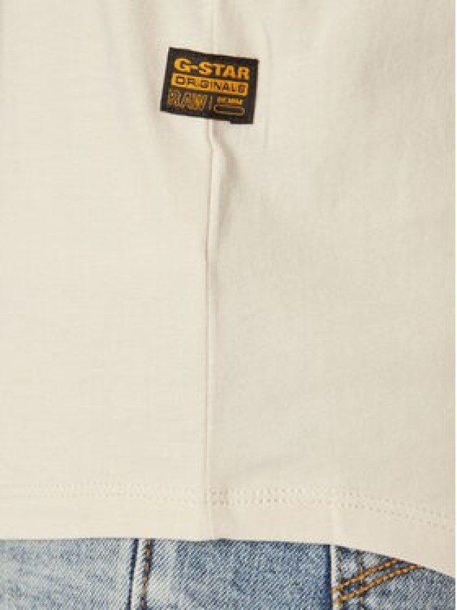 G-Star Raw T-Shirt Lash D16396-B353 Kremowy Regular Fit
