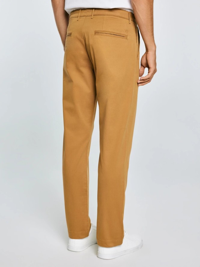 Spodnie męskie chinosy jasnobrązowe Trevor 802