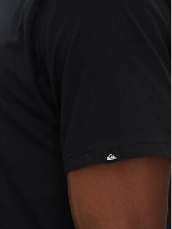 Quiksilver T-Shirt EQYZT08056 Czarny Regular Fit