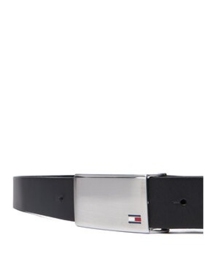 Tommy Hilfiger Pasek Męski Th Plaque Belt 3.5 Adj AM0AM01995 Czarny
