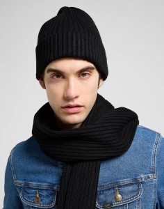 ZESTAW CZAPKA I SZALIK LEE XMAS PACK BLACK 112372695