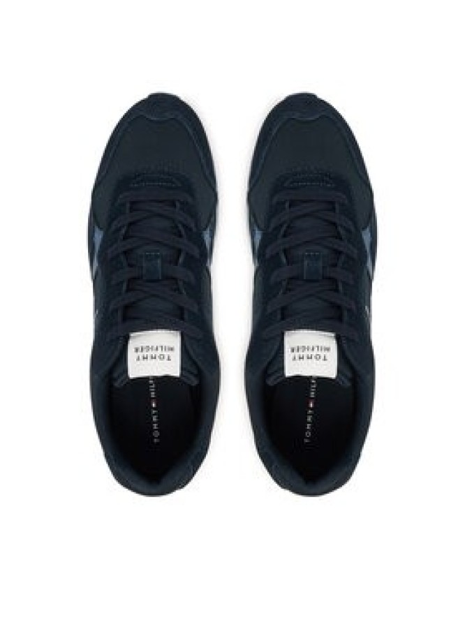 Tommy Hilfiger Sneakersy Runner Icon Mix FM0FM05679 Granatowy