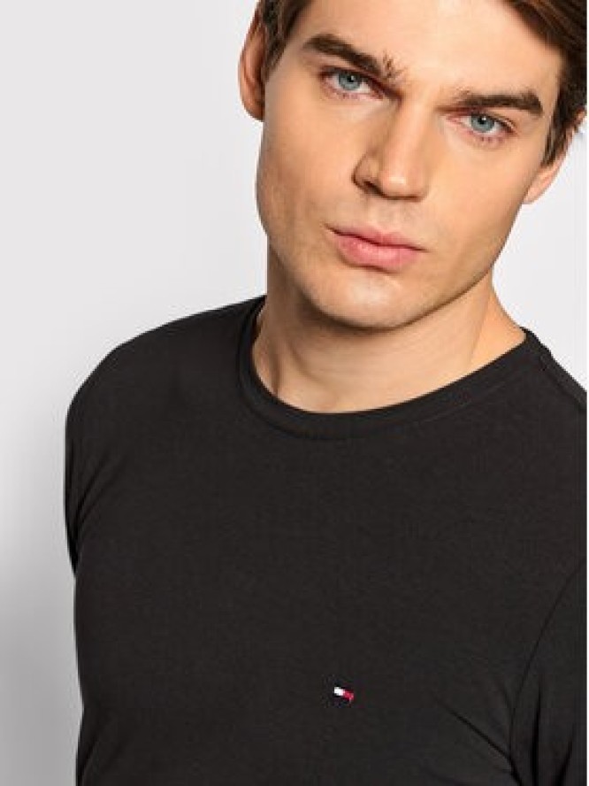Tommy Hilfiger Longsleeve Stretch Tee MW0MW10804 Czarny Slim Fit