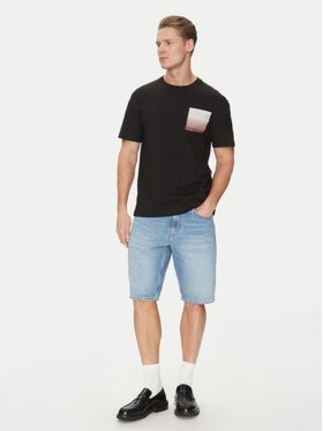 Calvin Klein T-Shirt Ombre Bonded K10K114164 Czarny Regular Fit