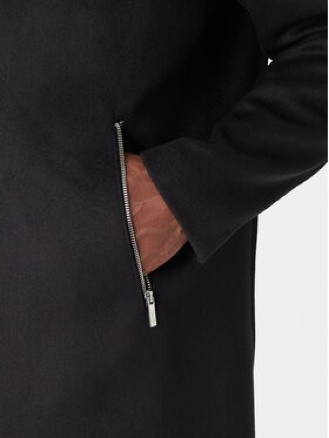 KARL LAGERFELD Płaszcz wełniany 455015 554751 Czarny Regular Fit