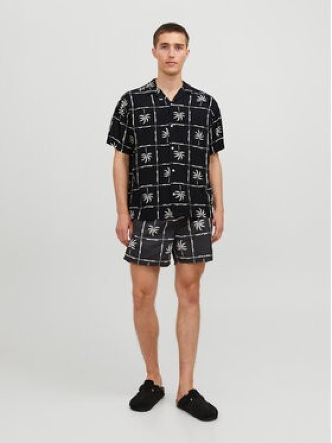 Jack & Jones Koszula Jorluke 12255727 Czarny Relaxed Fit