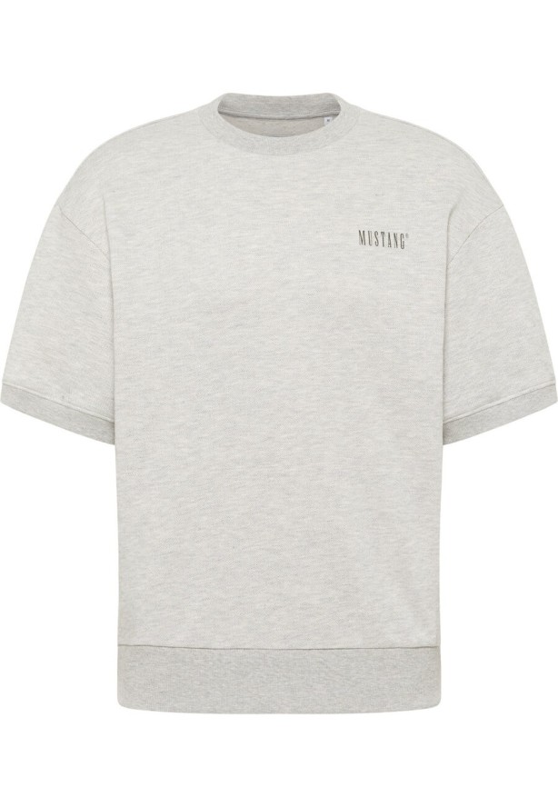 MĘSKA KOSZULKA MUSTANG T-shirt Alvarado Whisper White Melange 1015668 2078