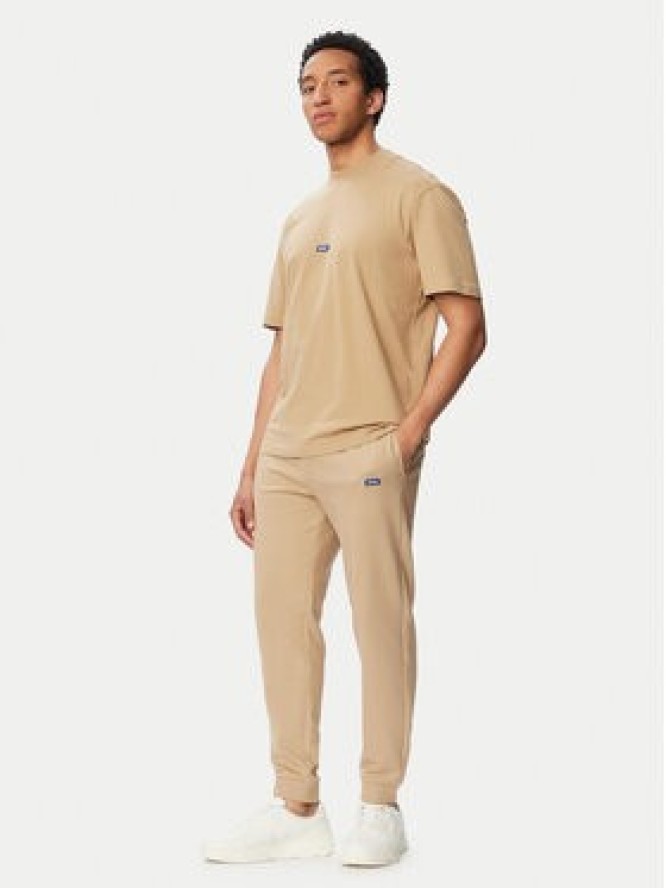 HUGO Spodnie dresowe Napin 50522372 Beżowy Regular Fit