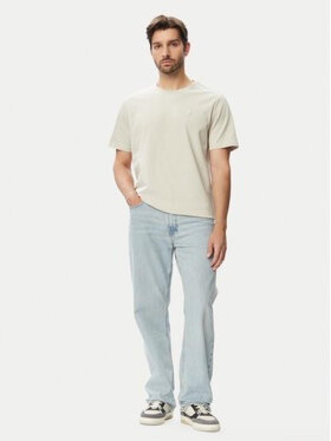 Guess T-Shirt M4YI0A KCCM1 Beżowy Regular Fit