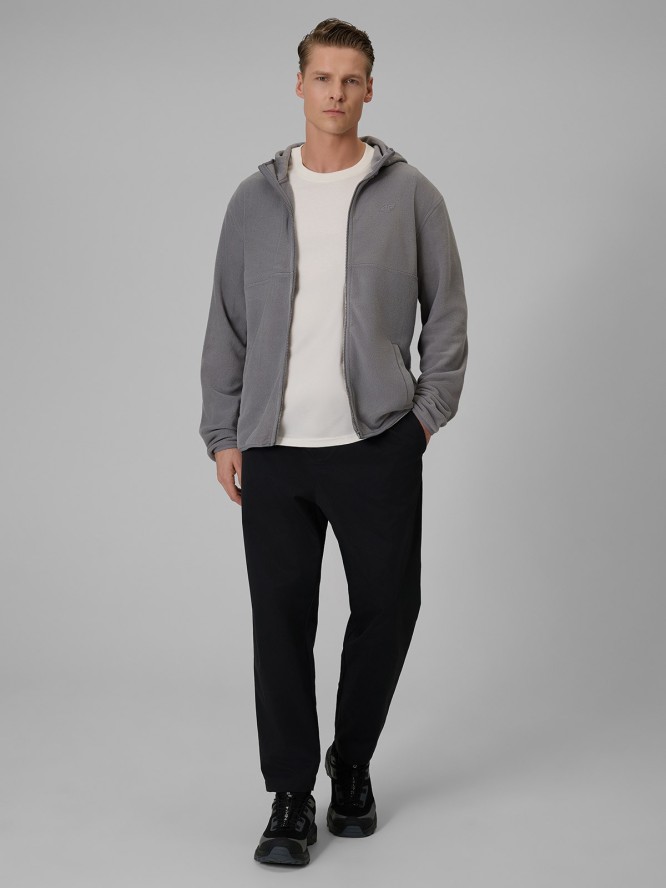 4F Polar regular z kapturem męski - szary XL