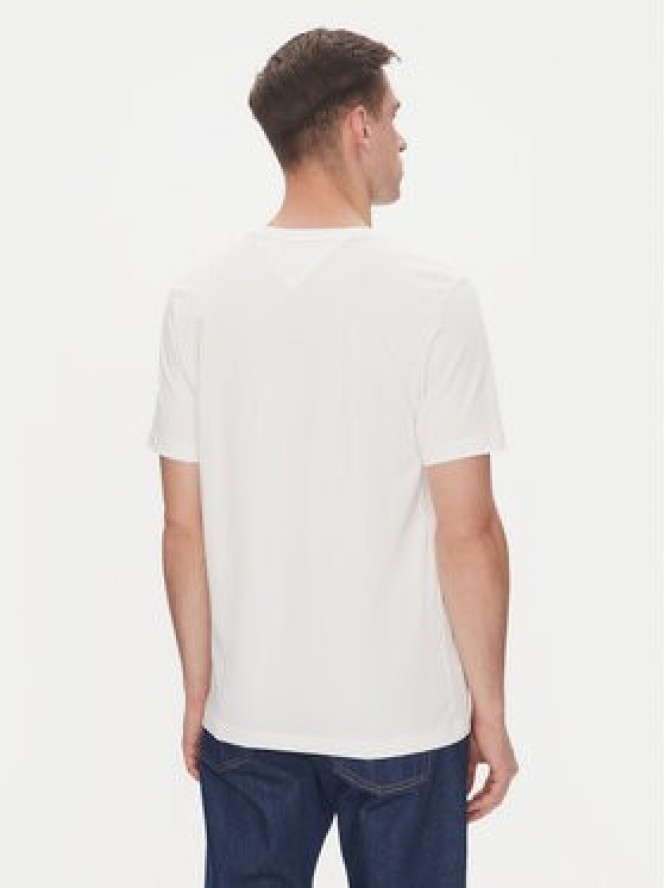 Tommy Hilfiger T-Shirt Tropical Floral MW0MW39353 Biały Regular Fit