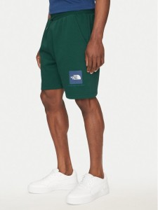 The North Face Szorty sportowe Nse Box NF0A8C1J Zielony Regular Fit