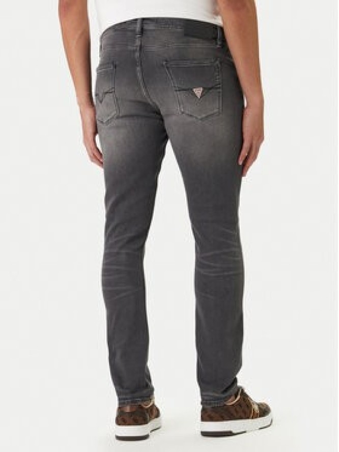 Guess Jeansy Chris M2YA27 D4Q52 Szary Super Skinny Fit