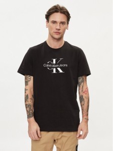 Calvin Klein Jeans T-Shirt Distrupted J30J325190 Czarny Regular Fit