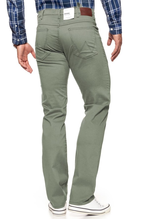 WRANGLER SPODNIE MĘSKIE ARIZONA DUSTY GREEN W12ORW457 112126447