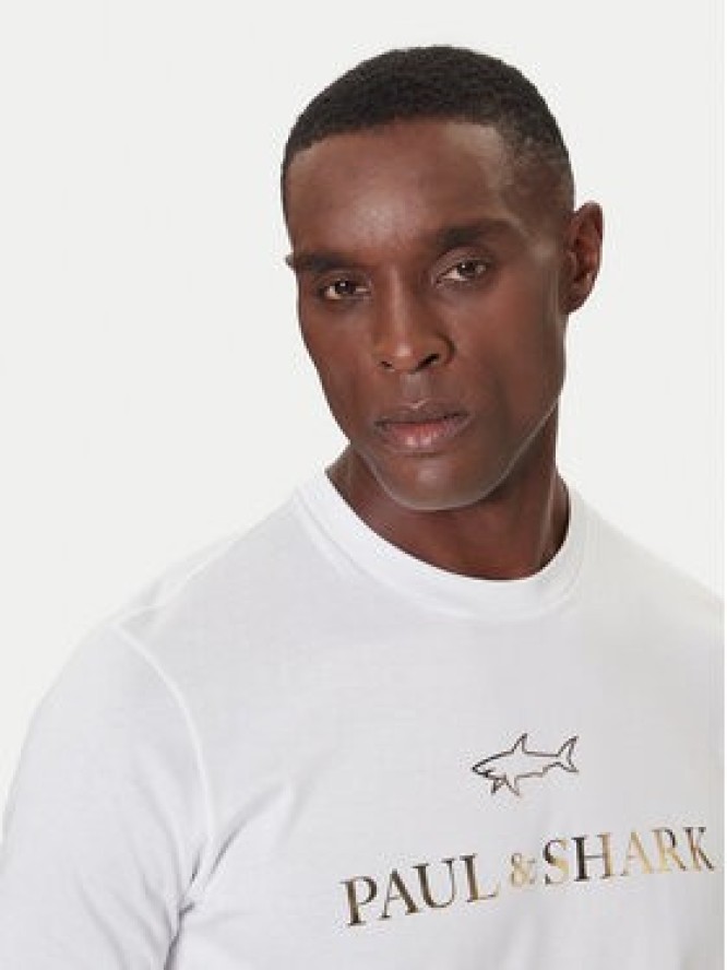 Paul&Shark T-Shirt 99311007 Biały Regular Fit