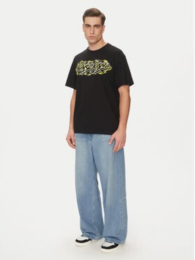 Karl Kani T-Shirt Woven Signature Heat 60300355 Czarny Regular Fit