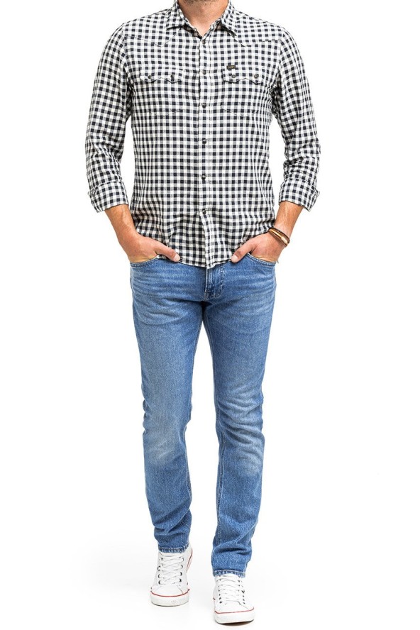 LEE LUKE MĘSKIE SPODNIE JEANSOWE MIST INDIGO L719MWLU 112322404