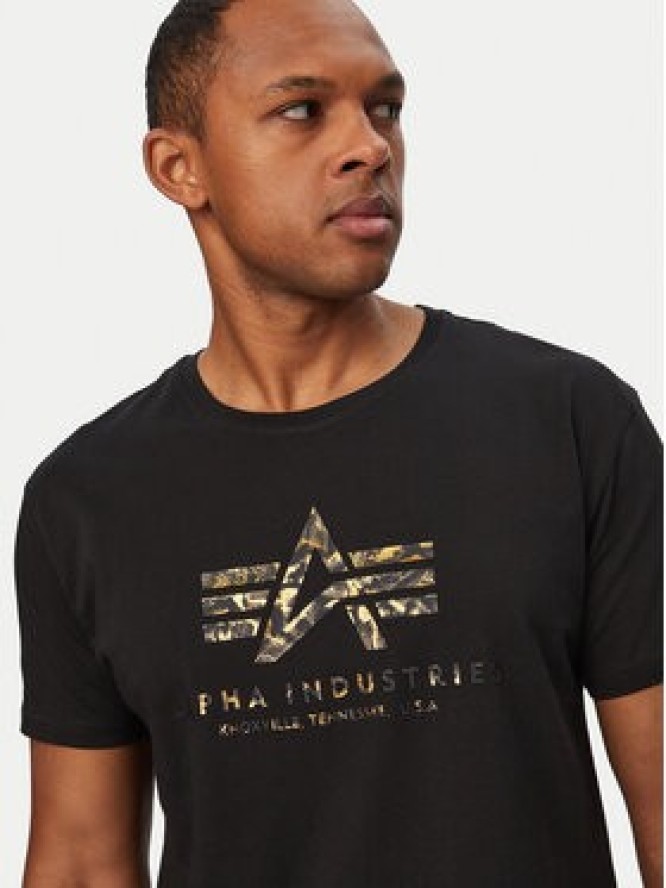 Alpha Industries T-Shirt Basic Effect 100501EP Czarny Regular Fit