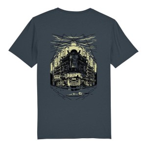 Koszulka T-shirt unisex Ghettoblastee Tokyo India szary