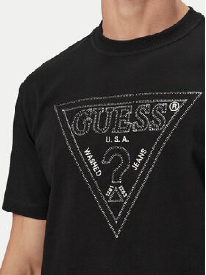 Guess T-Shirt M6GI15 K3008 Czarny Regular Fit