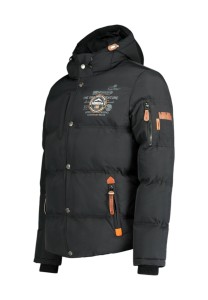 Męska turystyczna parka GEOGRAPHICAL NORWAY VERVEINE BLACK DB MEN 005