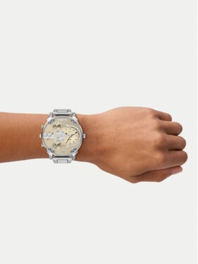 Diesel Zegarek Mr.Daddy Slim DZ7495 Srebrny