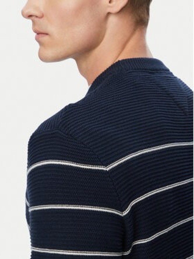 Tommy Jeans Sweter DM0DM23384 Granatowy Slim Fit
