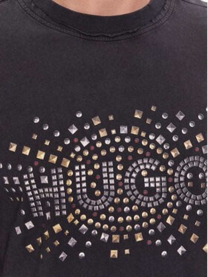 Hugo T-Shirt Dunic 50504534 Czarny Relaxed Fit