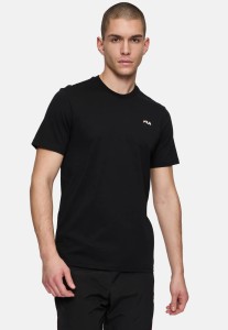 Koszulka męska Fila Laas Regular Tee czarna FAM0874 80010