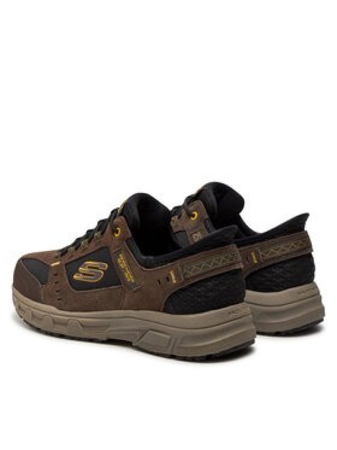 Skechers Sneakersy Oak Canyon 237450/BRBK Brązowy