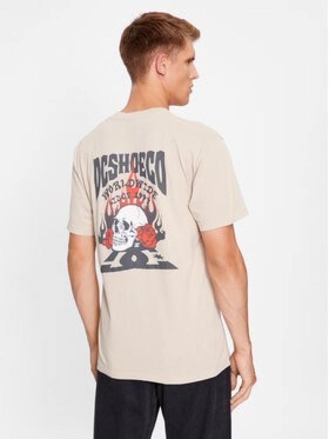DC Shoes T-Shirt Defiant Tees ADYZT05309 Beżowy Regular Fit