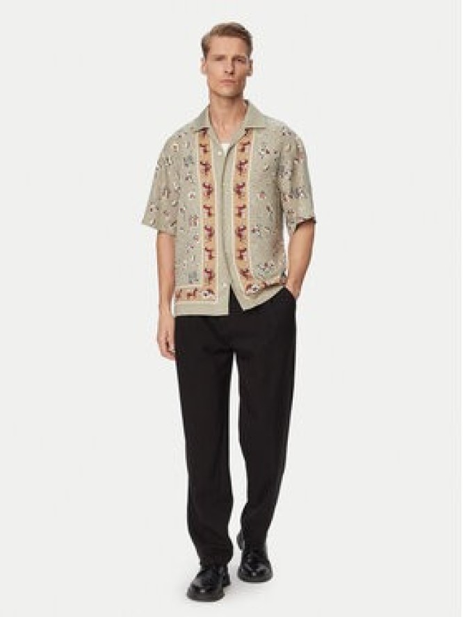 HUGO Koszula Espino 50560632 Zielony jasny Oversize