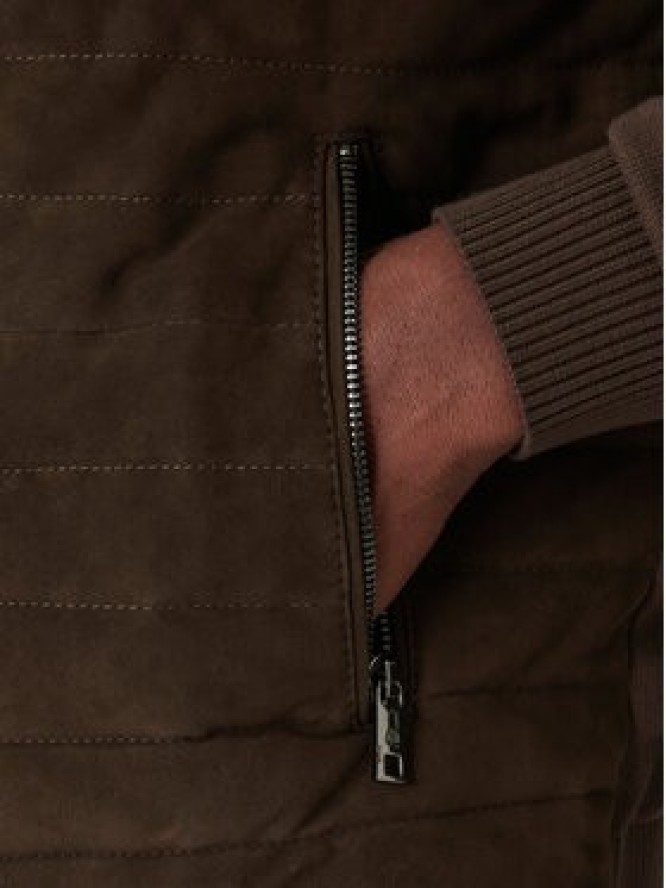 Milestone Kurtka skórzana MSTurner 531624 60705 Brązowy Regular Fit