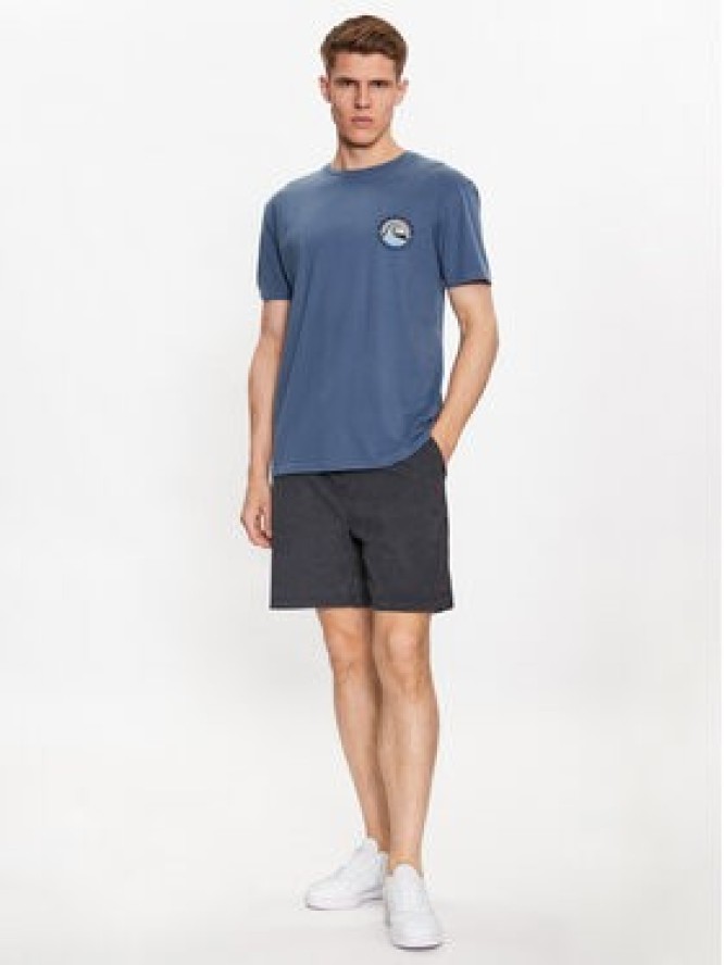 Quiksilver T-Shirt Qs Bubble Stamp EQYZT07258 Niebieski Regular Fit